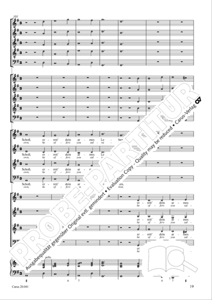 My soul, now bless thy Maker (Nun lob, mein Seel, den Herren) 4-Part scores gallery preview page 20