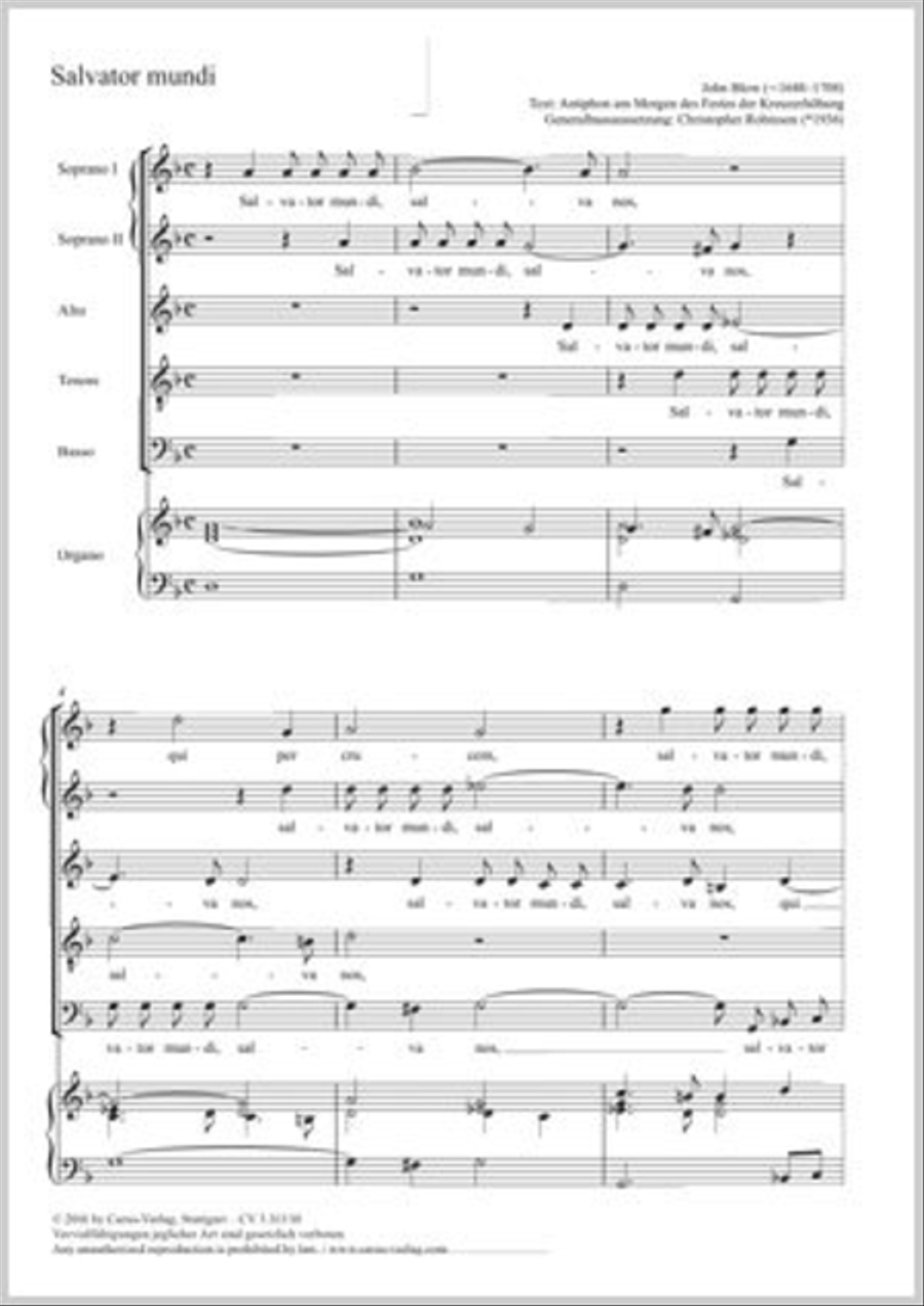 Salvator mundi SSATB scores gallery preview page 1
