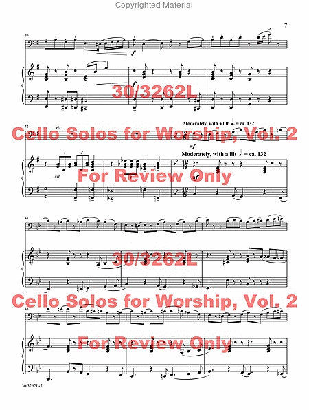 Cello Solos for Worship, Vol. 2 image number null
