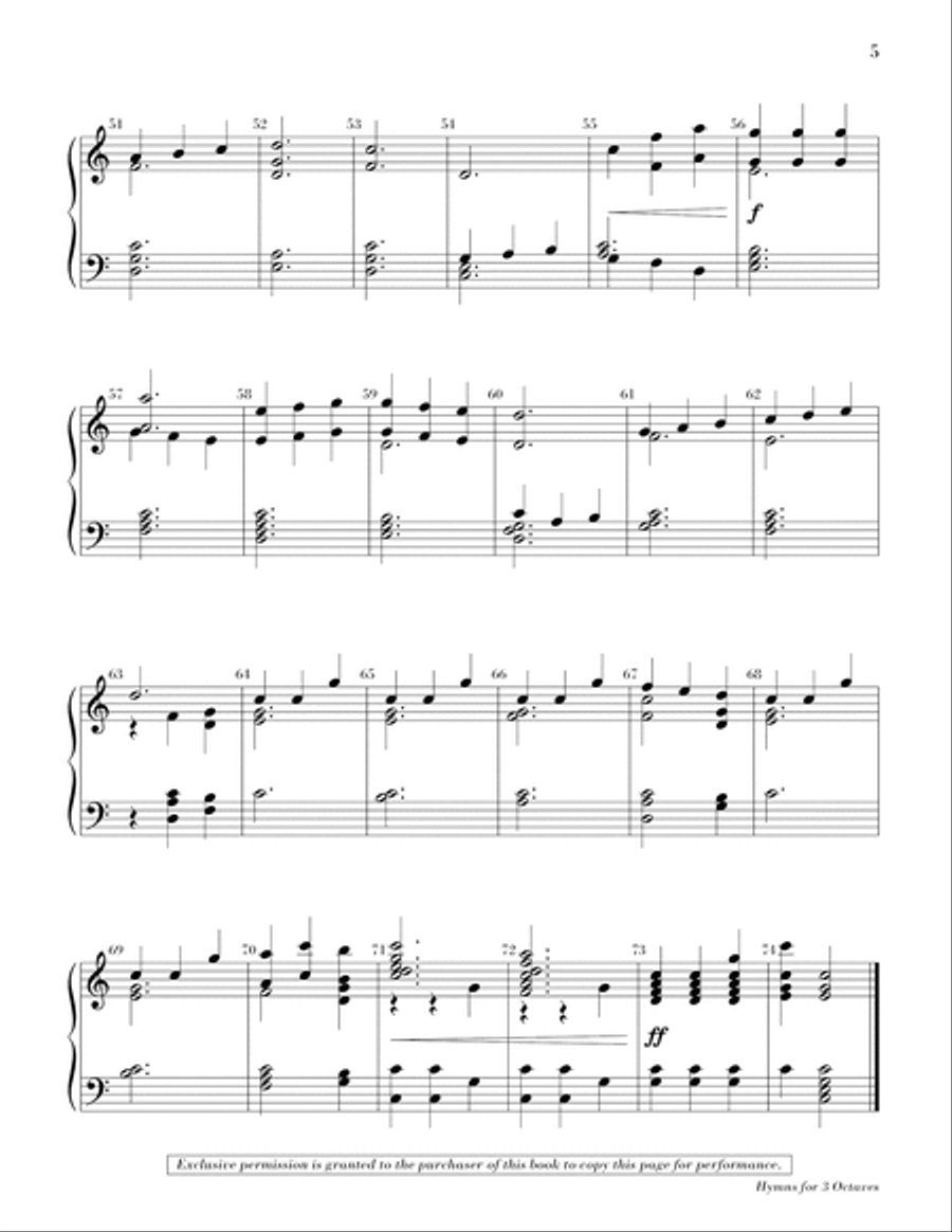 Hymns for 3 Octaves 3-Octaves scores gallery preview page 6