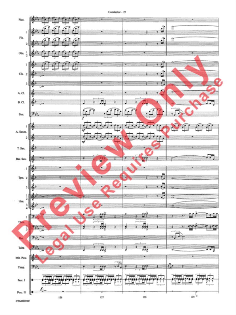 Band of Brothers, Symphonic Suite from Concert Band scores gallery preview page 22