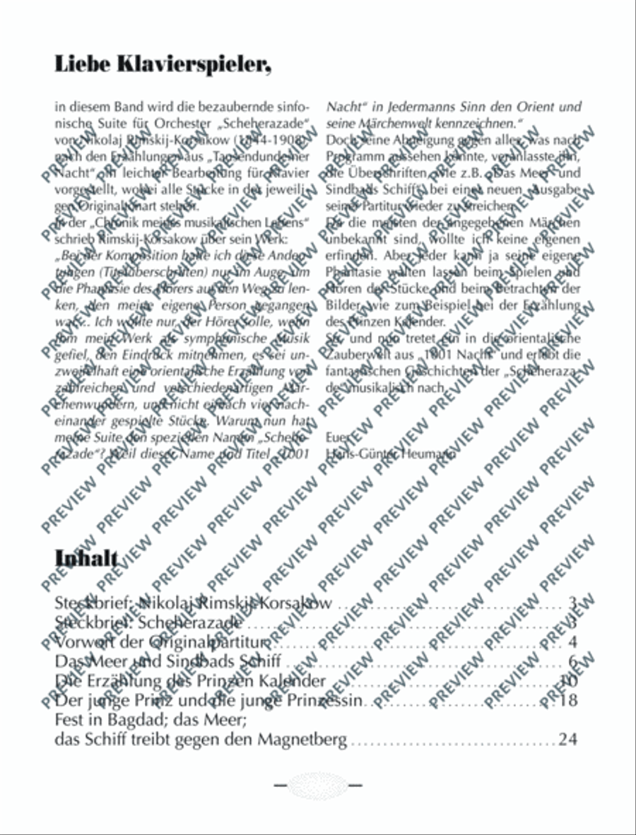 Scheherazade Scheherazade Piano Solo scores gallery preview page 3