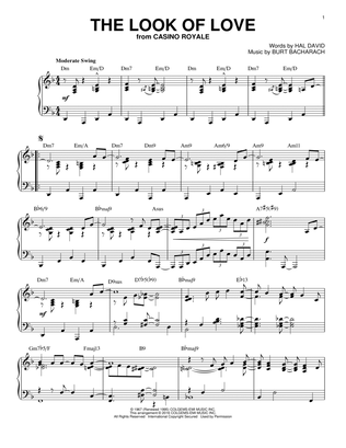 Book cover for The Look Of Love [Jazz version] (arr. Brent Edstrom)
