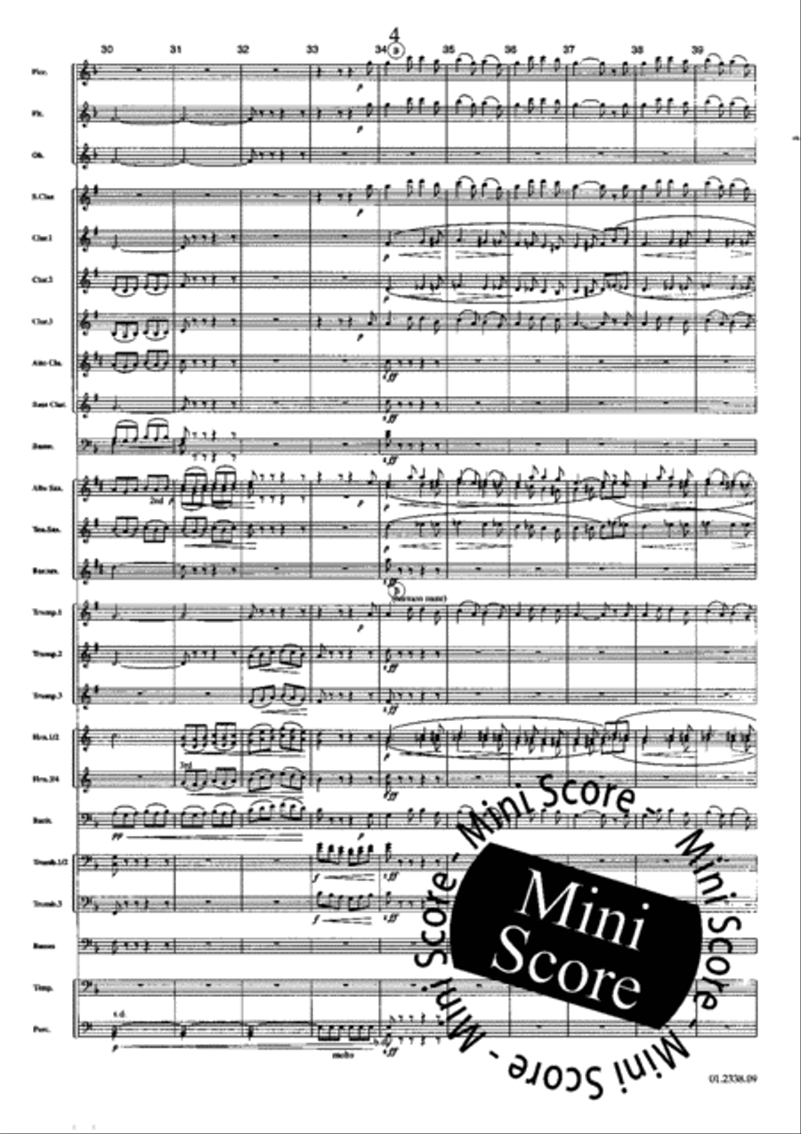 Suite Acadienne Concert Band scores gallery preview page 8