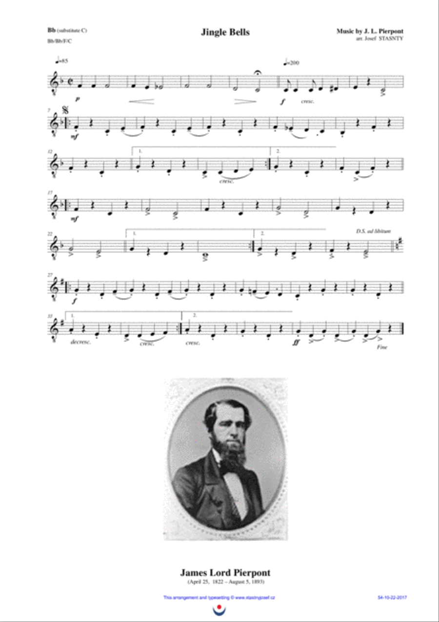 Jingle Bells Brass Ensemble scores gallery preview page 4