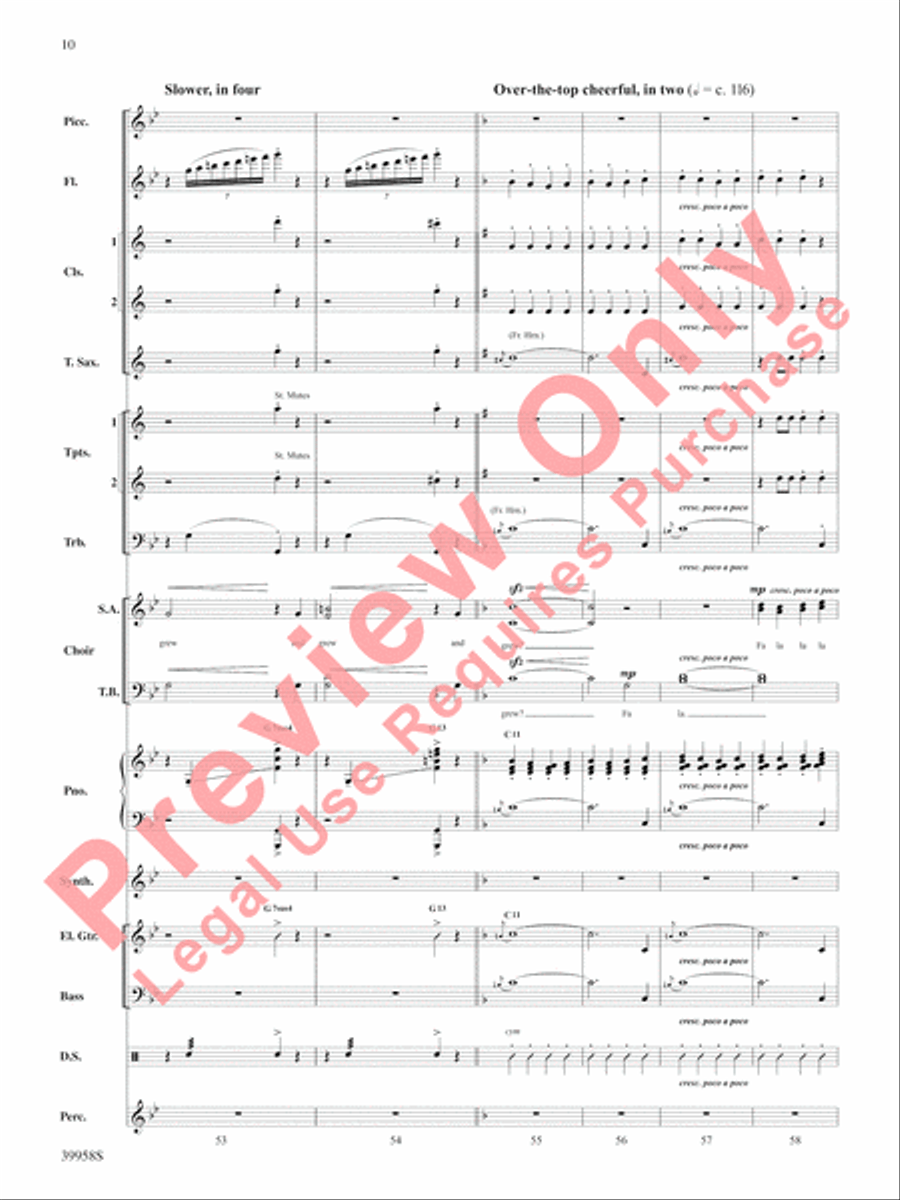 Elf: A Medley from the Broadway Musical Choir scores gallery preview page 11