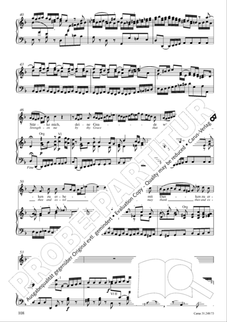 Christmas Oratorio (Weihnachtsoratorium, Teile IV-VI) 4-Part scores gallery preview page 29