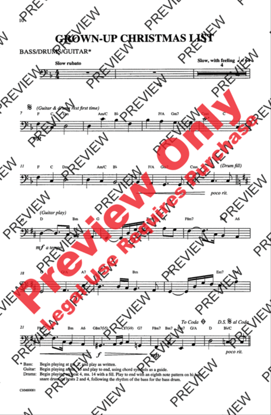 Grown Up Christmas List Grown Up Christmas List 2-Part scores gallery preview page 10