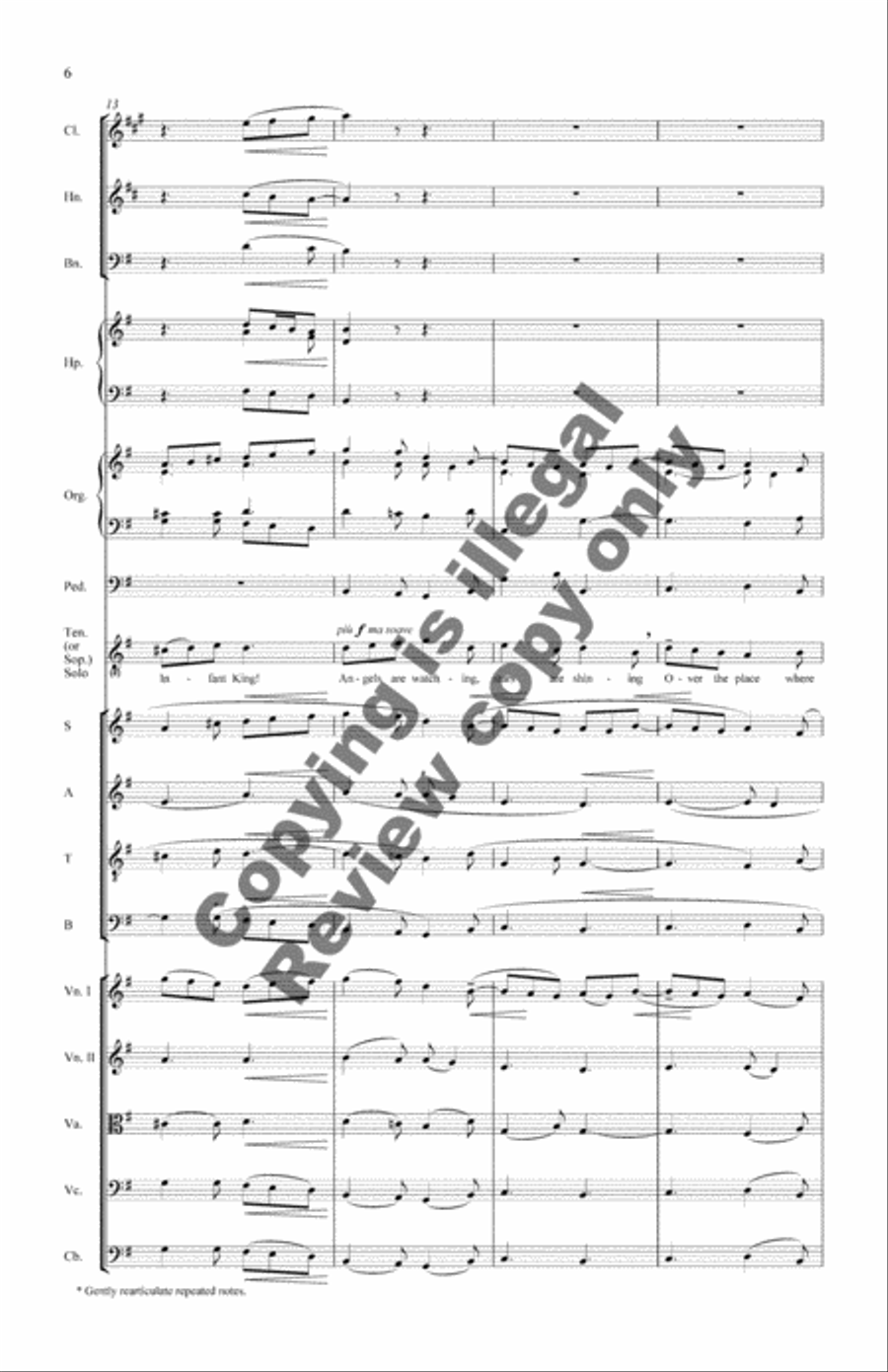 Sing Lullaby (Orchestral Version Score) Choir scores gallery preview page 6