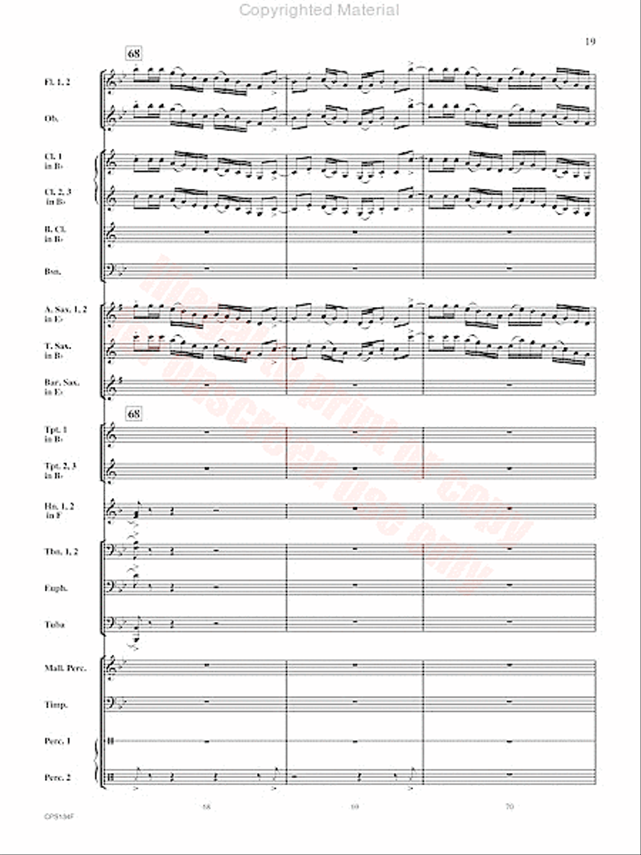 Chisholm Trail Concert Band scores gallery preview page 20