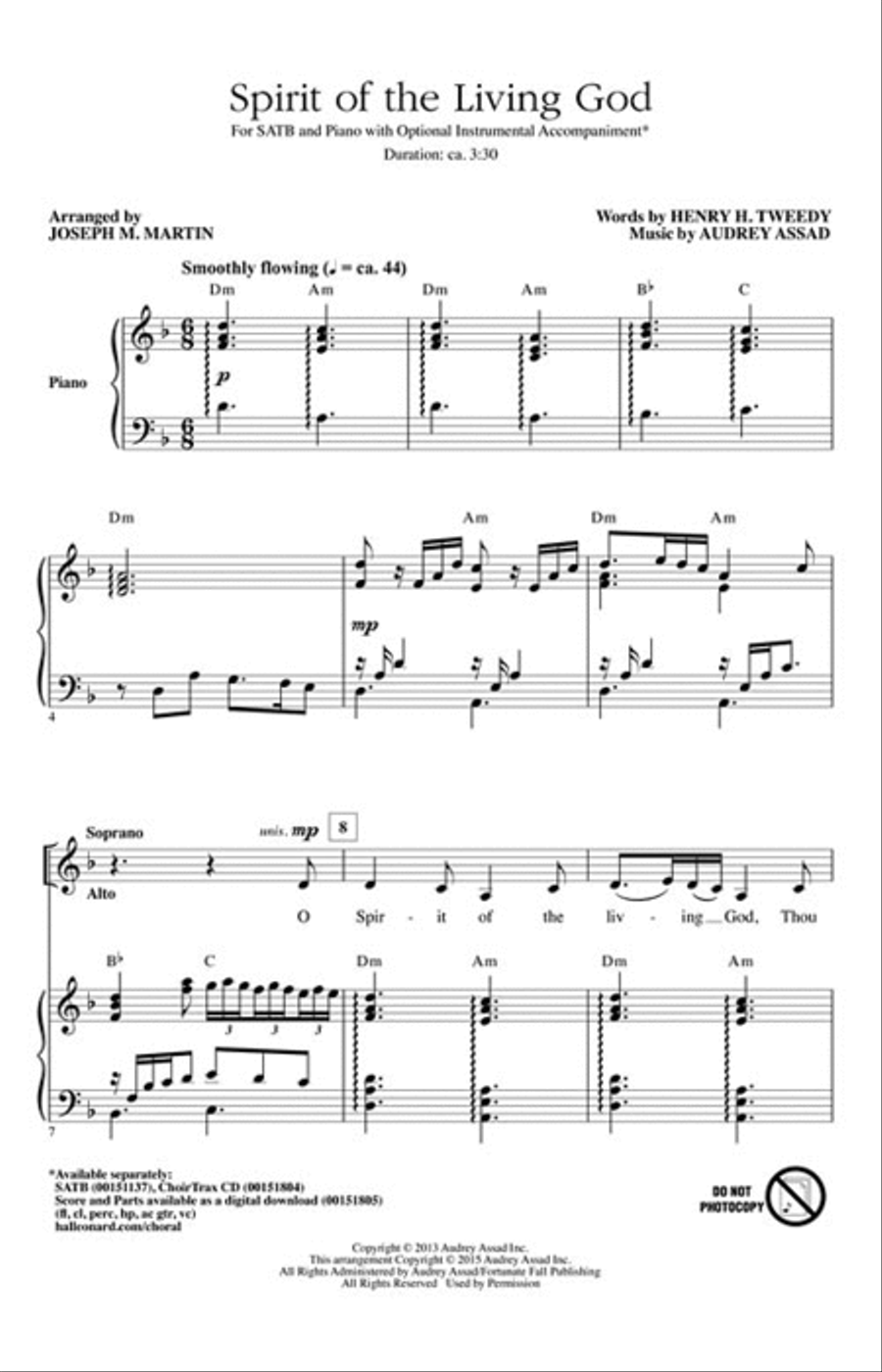 Spirit of the Living God Spirit of the Living God Choir scores gallery preview page 2