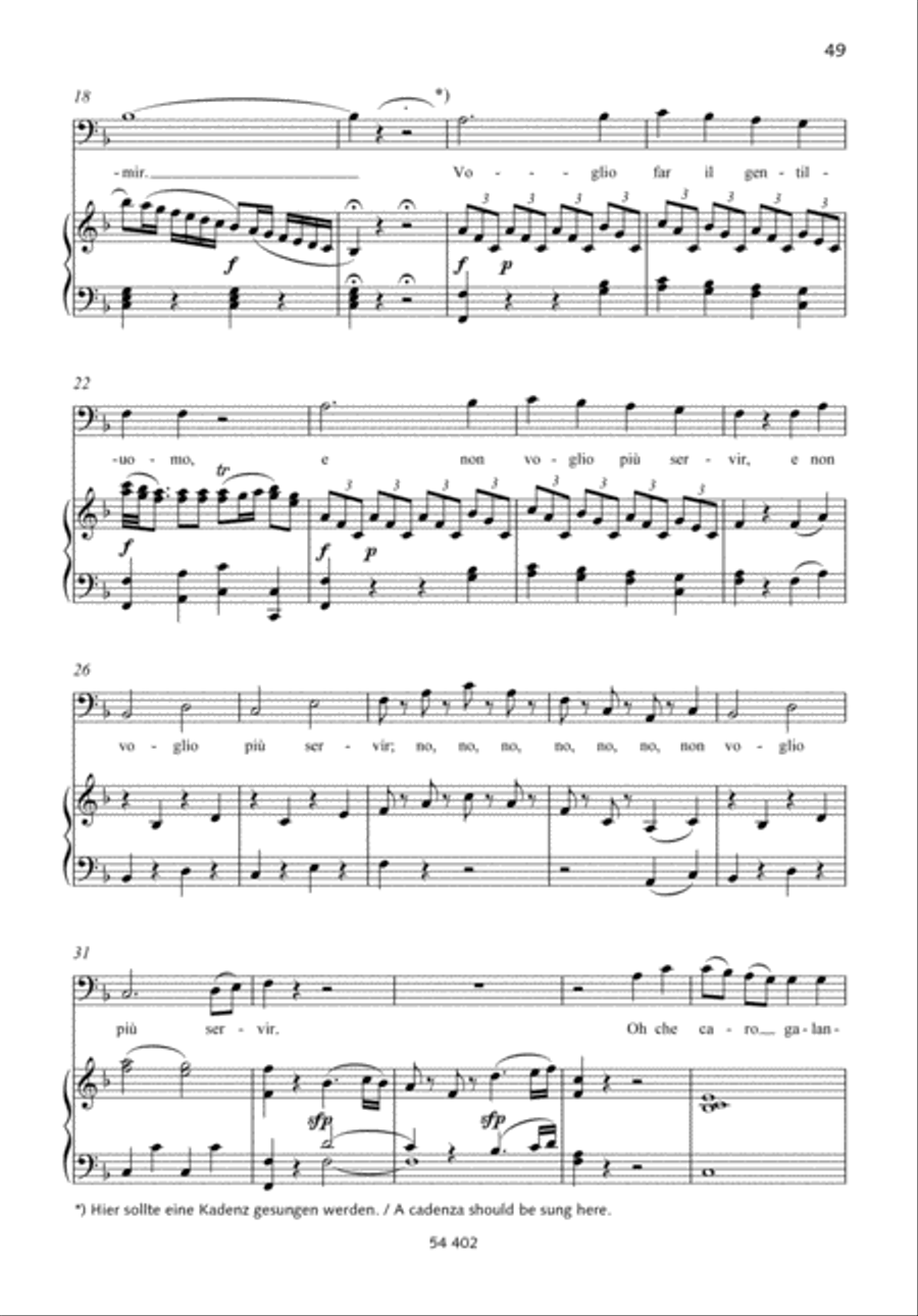 Scena di Leporello Baritone Voice scores gallery preview page 2