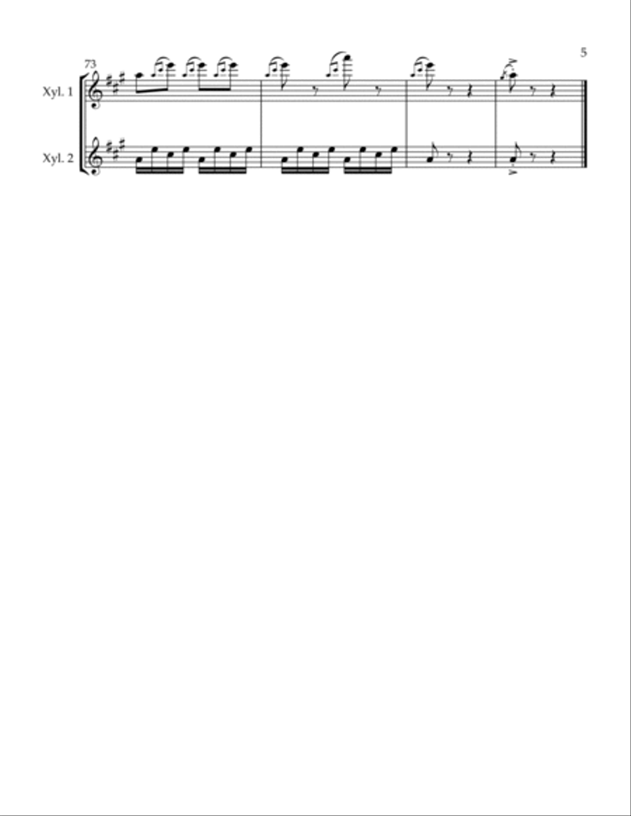 La boite a musique Percussion scores gallery preview page 5
