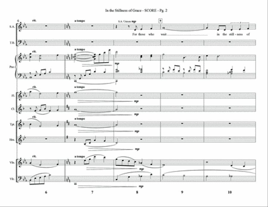 In the Stillness of Grace Piano Accompaniment scores gallery preview page 3