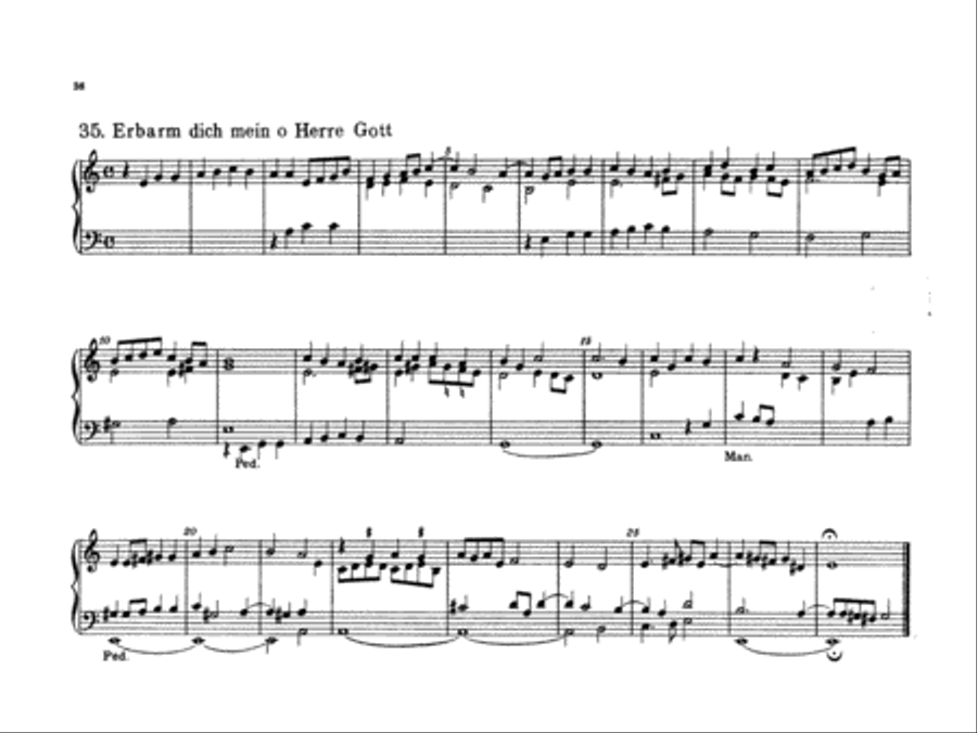 Bach: Forty-four Organ Chorales Organ scores gallery preview page 1