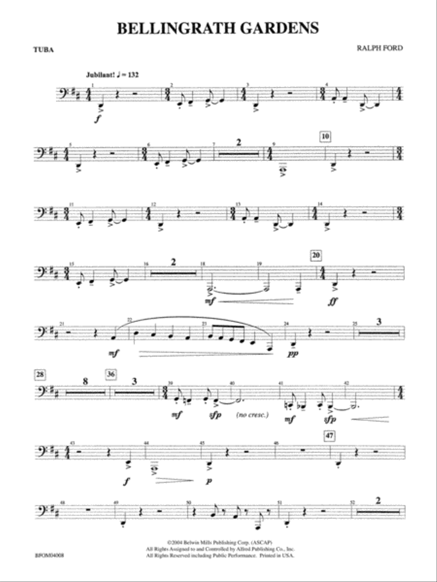 Bellingrath Gardens: Tuba Full Orchestra scores gallery preview page 1