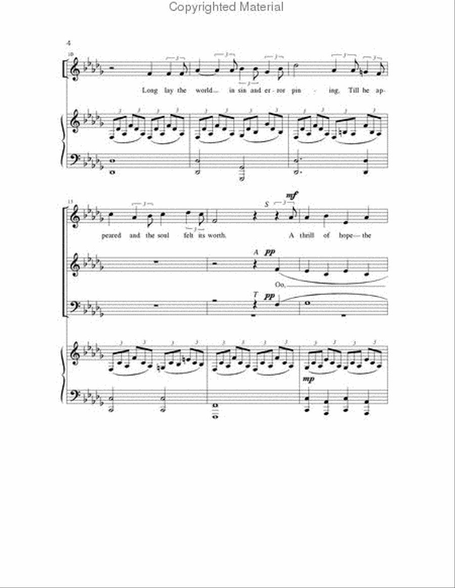 O Holy Night 4-Part scores gallery preview page 3