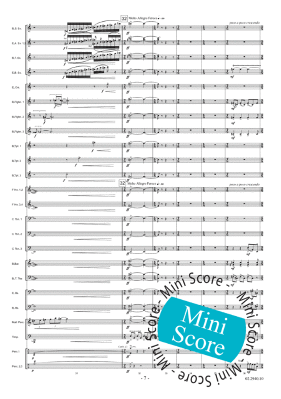 Aurora Aurora Fanfare Band scores gallery preview page 13