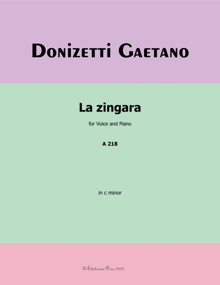 La Zingara, by Donizetti, in c minor
