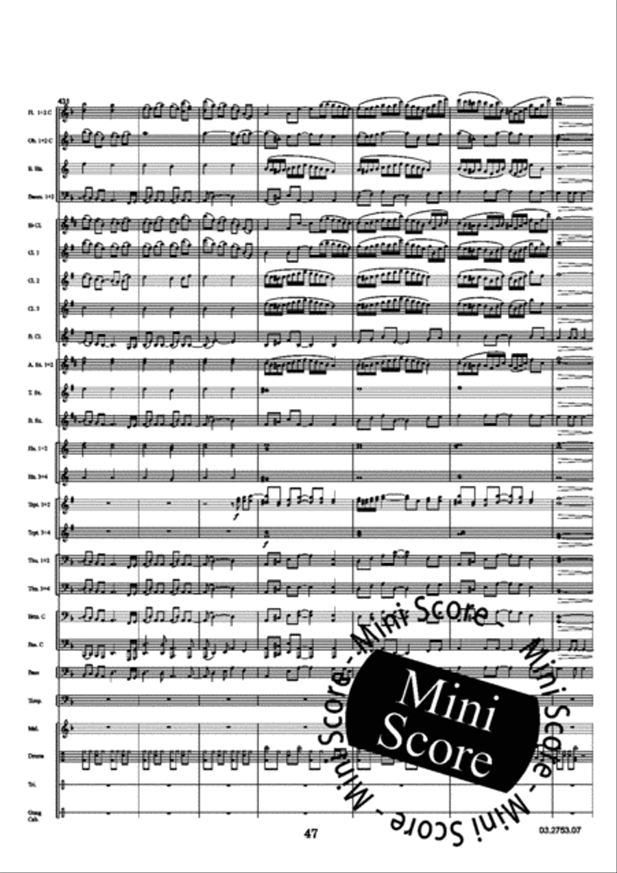Turn of a Friendly card Concert Band scores gallery preview page 51