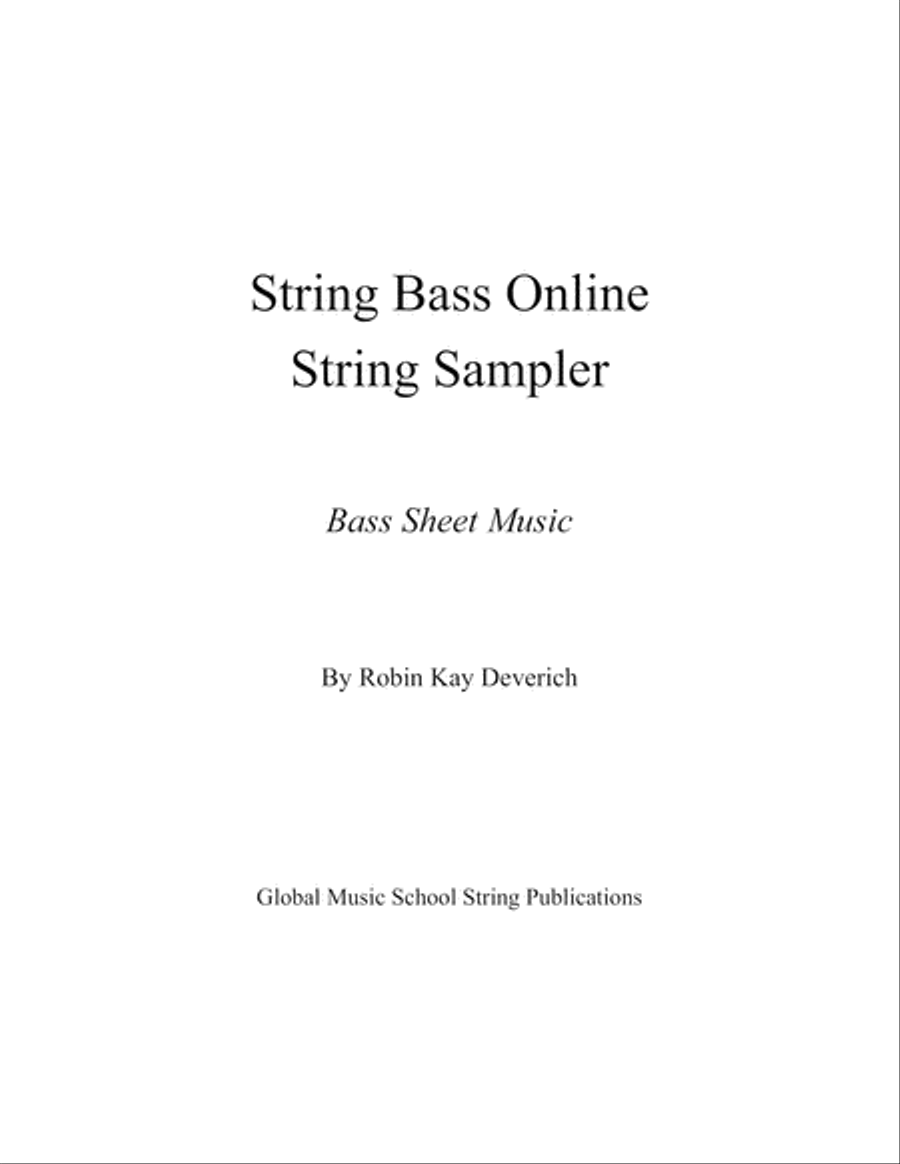 Bass String Sampler Sheet Music Double Bass scores gallery preview page 3
