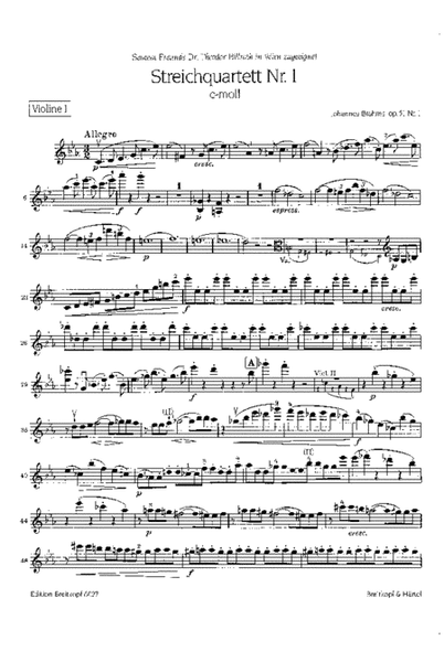 String Quartet No. 1 in C minor Op. 51/1