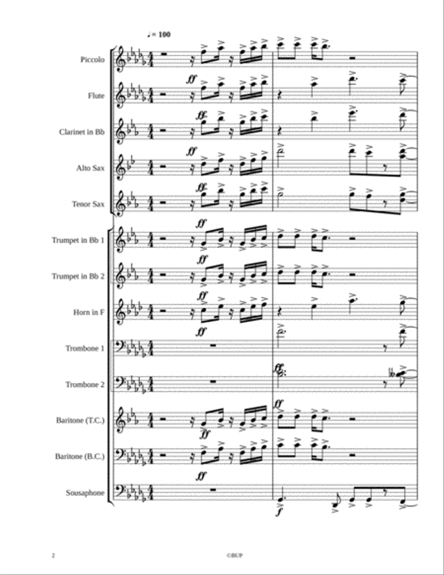 50 Cent-Big Rich Town Marching Band scores gallery preview page 2