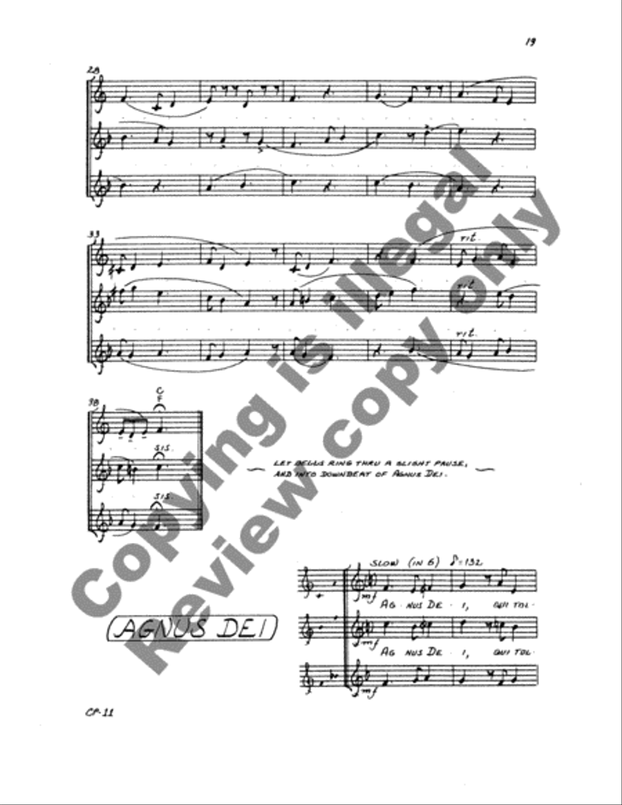 Mass of Tournai Mass of Tournai 3-Part scores gallery preview page 19