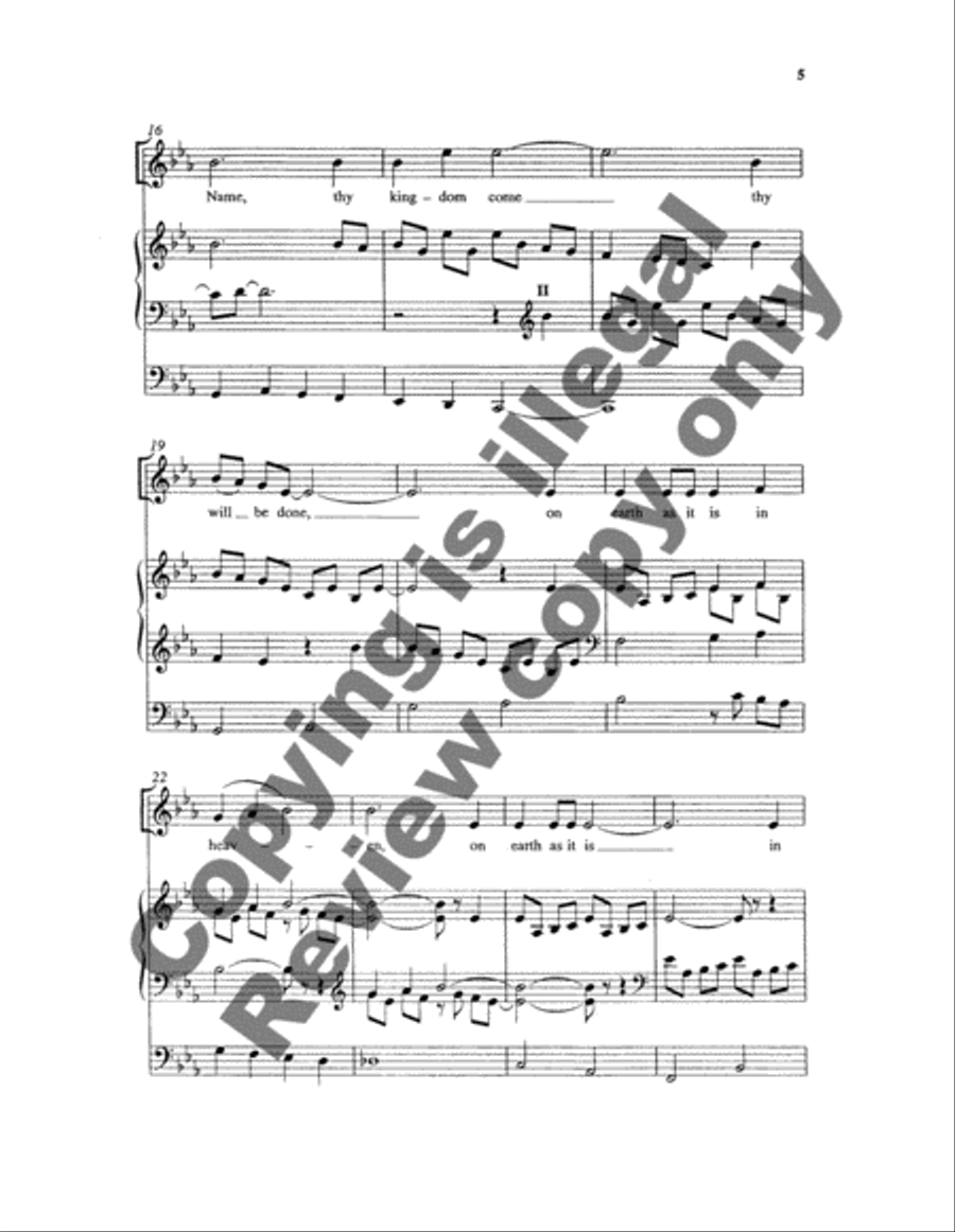 Bethesda Evensong: The Lord's Prayer SSA scores gallery preview page 12