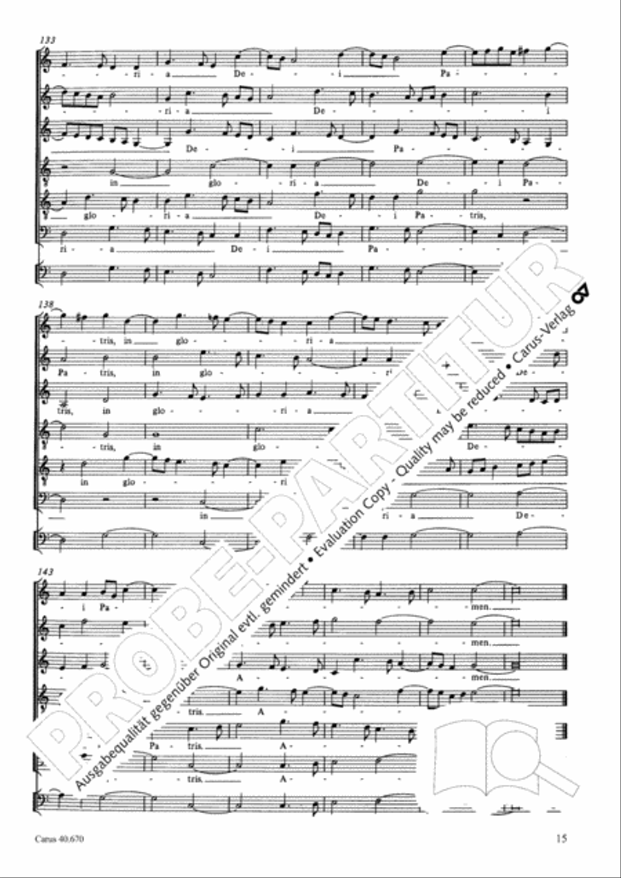 Missa in illo tempore Choir scores gallery preview page 28