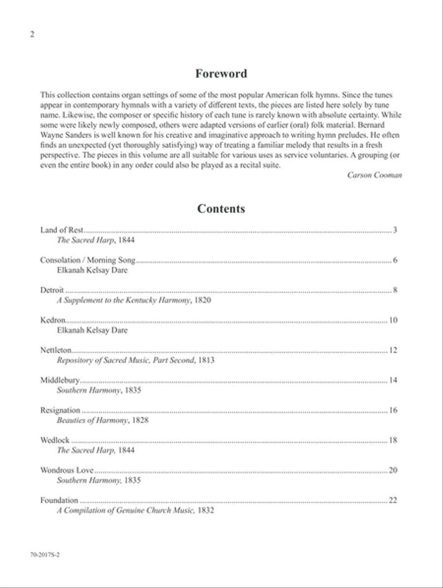 An American Hymn Tune Sampler Organ scores gallery preview page 2