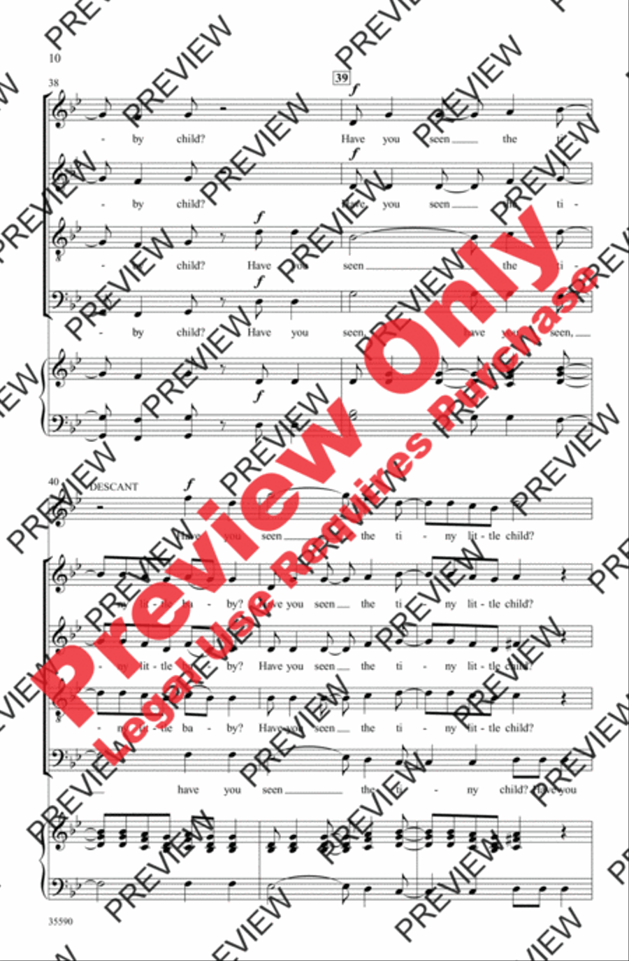 Have You Seen the Baby? Have You Seen the Baby? 4-Part scores gallery preview page 10