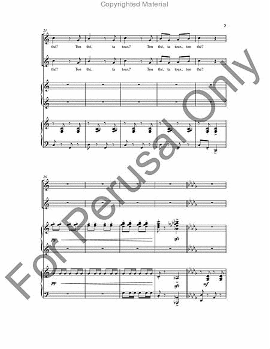 Ton Thé (Choral Score) Ton Thé (Choral Score) SA scores gallery preview page 4