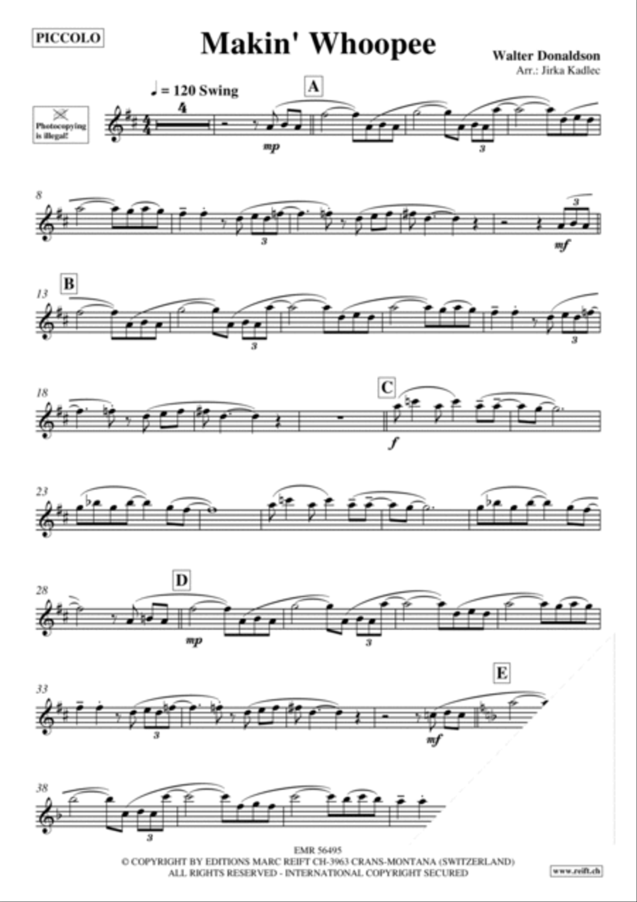 Makin' Whoopee Piccolo scores gallery preview page 3