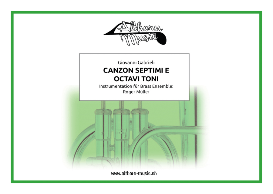 Canzon Septimi e Octavi Toni à 12 by Giovanni Gabrieli Chamber Music - Digital Sheet Music