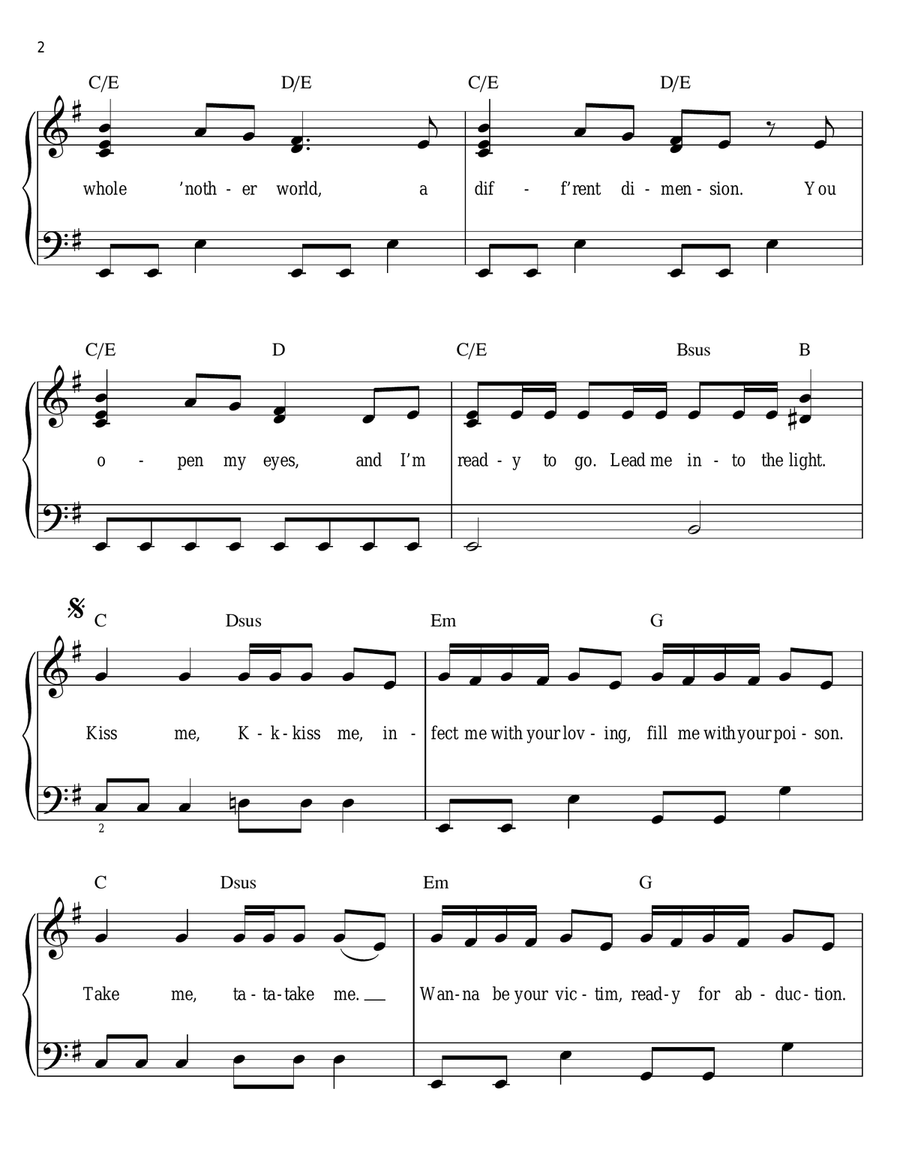 E.T. Easy Piano scores gallery preview page 2