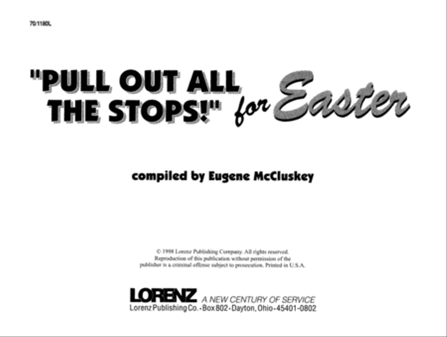 Pull Out All the Stops! for Easter Organ scores gallery preview page 3