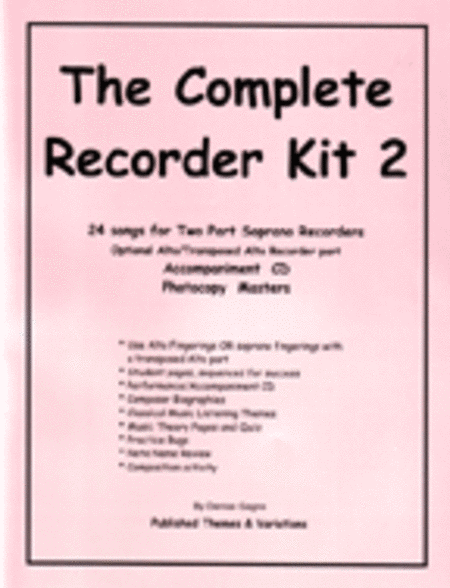 Complete Recorder 2 - Teacher image number null