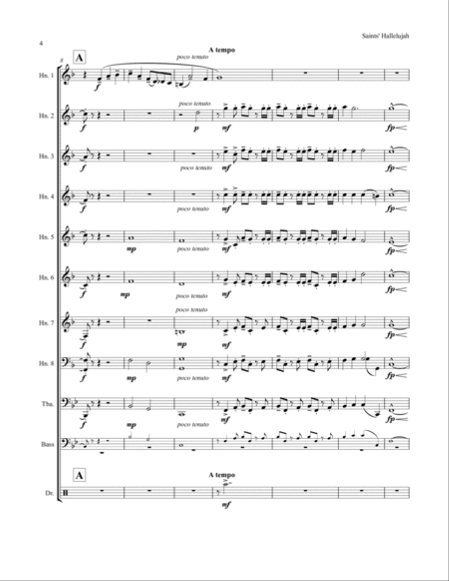 The Saints' Hallelujah Horn scores gallery preview page 4