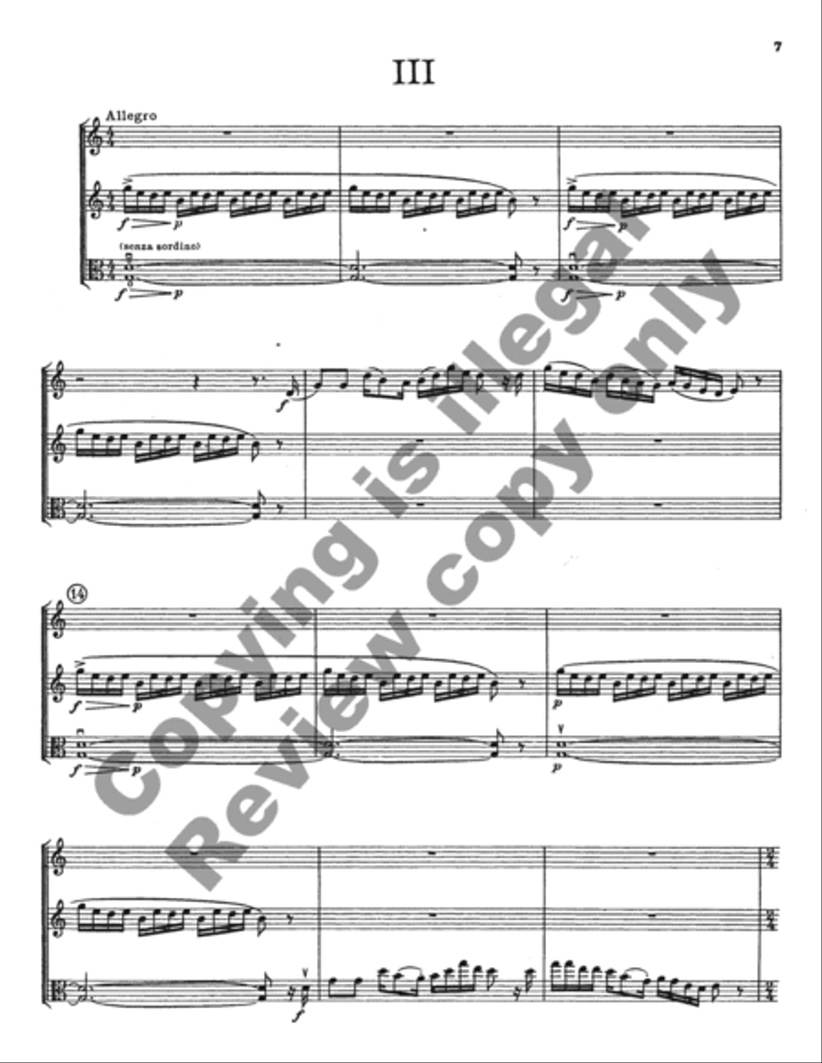 Suite for Oboe, Clarinet, and Viola Clarinet scores gallery preview page 6