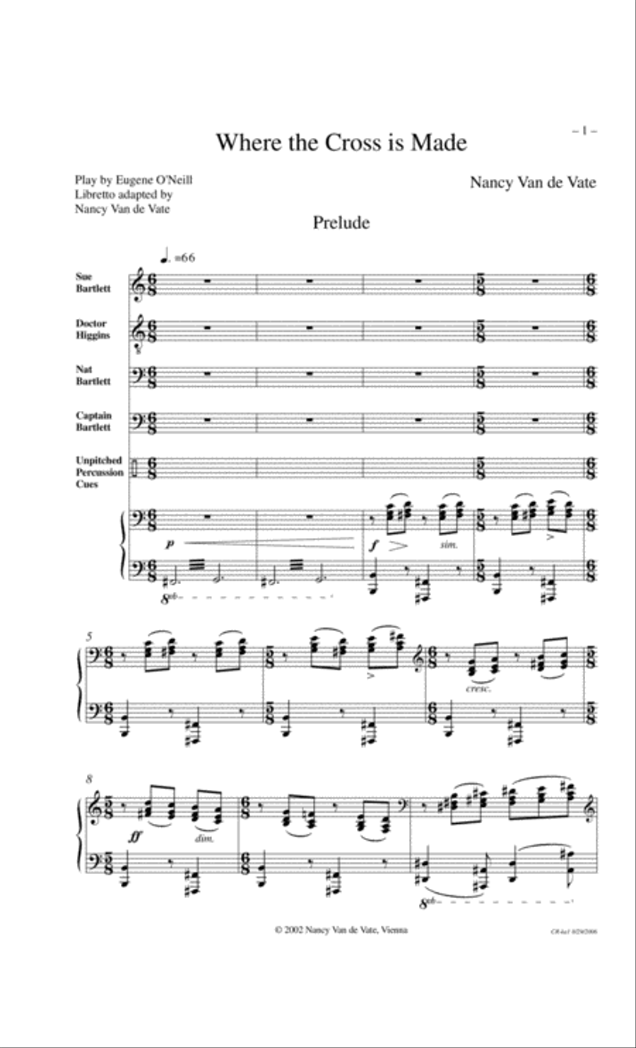 [Van de Vate] Where the Cross is Made (Piano Reduction) Small Ensemble scores gallery preview page 5