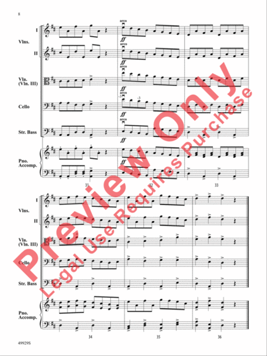 The Harvest Home The Harvest Home String Orchestra scores gallery preview page 9