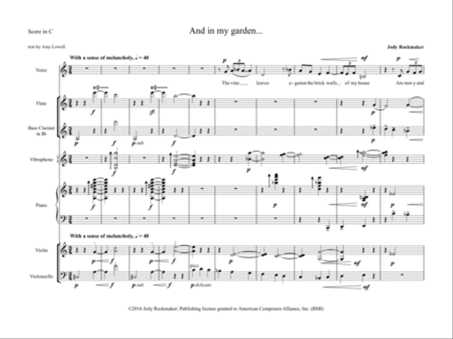 [Rockmaker] And In My Garden Large Ensemble scores gallery preview page 5