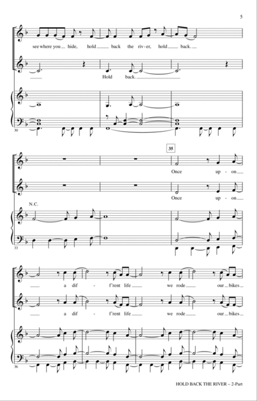 Hold Back The River (arr. Roger Emerson) 2-Part scores gallery preview page 4