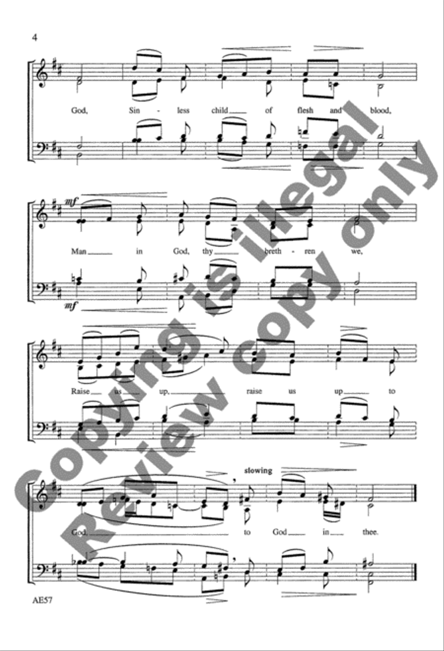 Savior of the Nations, Come 4-Part scores gallery preview page 9