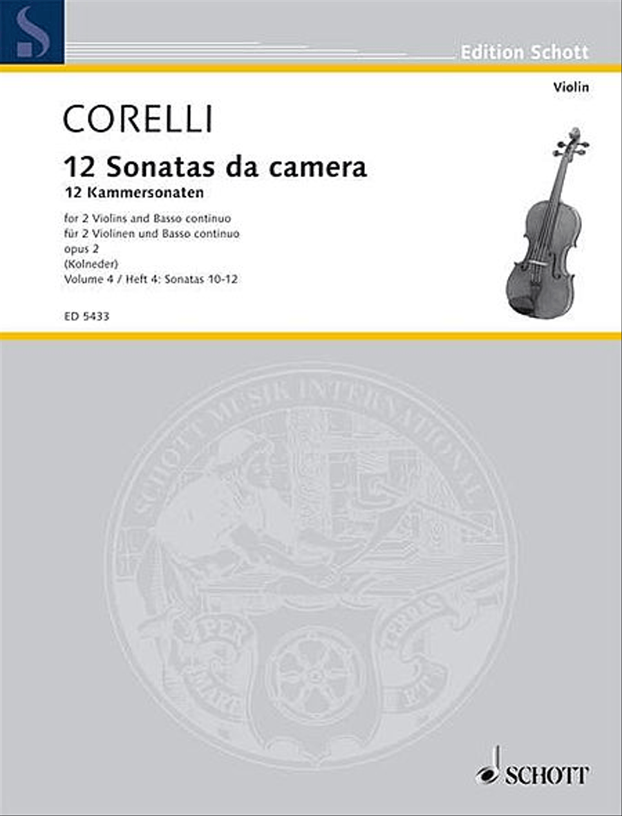 12 Trio Sonatas Op. 2, Nos. 10-12 String Trio scores gallery preview page 1