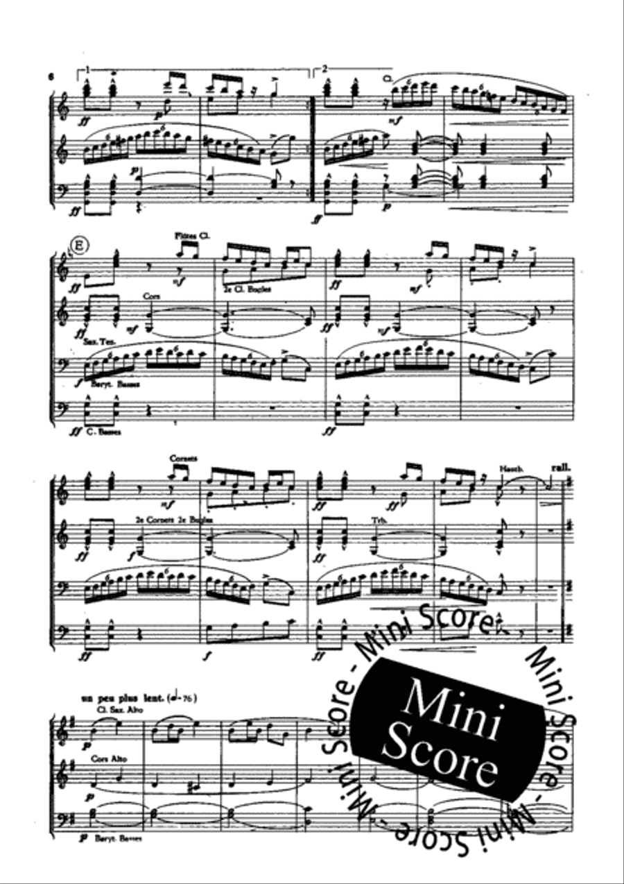 Le Bourg en Fete Concert Band scores gallery preview page 7