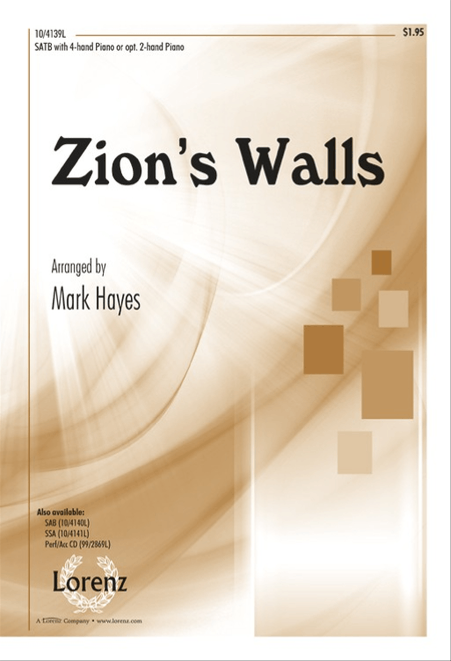 Zion's Walls Zion's Walls 4-Part scores gallery preview page 1