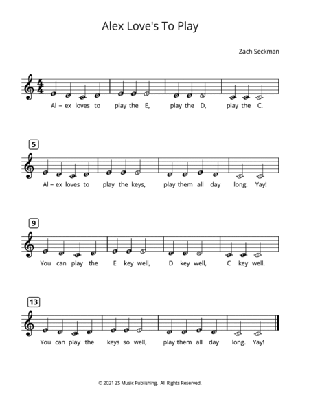 The CDE Songbook - Songs in TREBLE CLEF