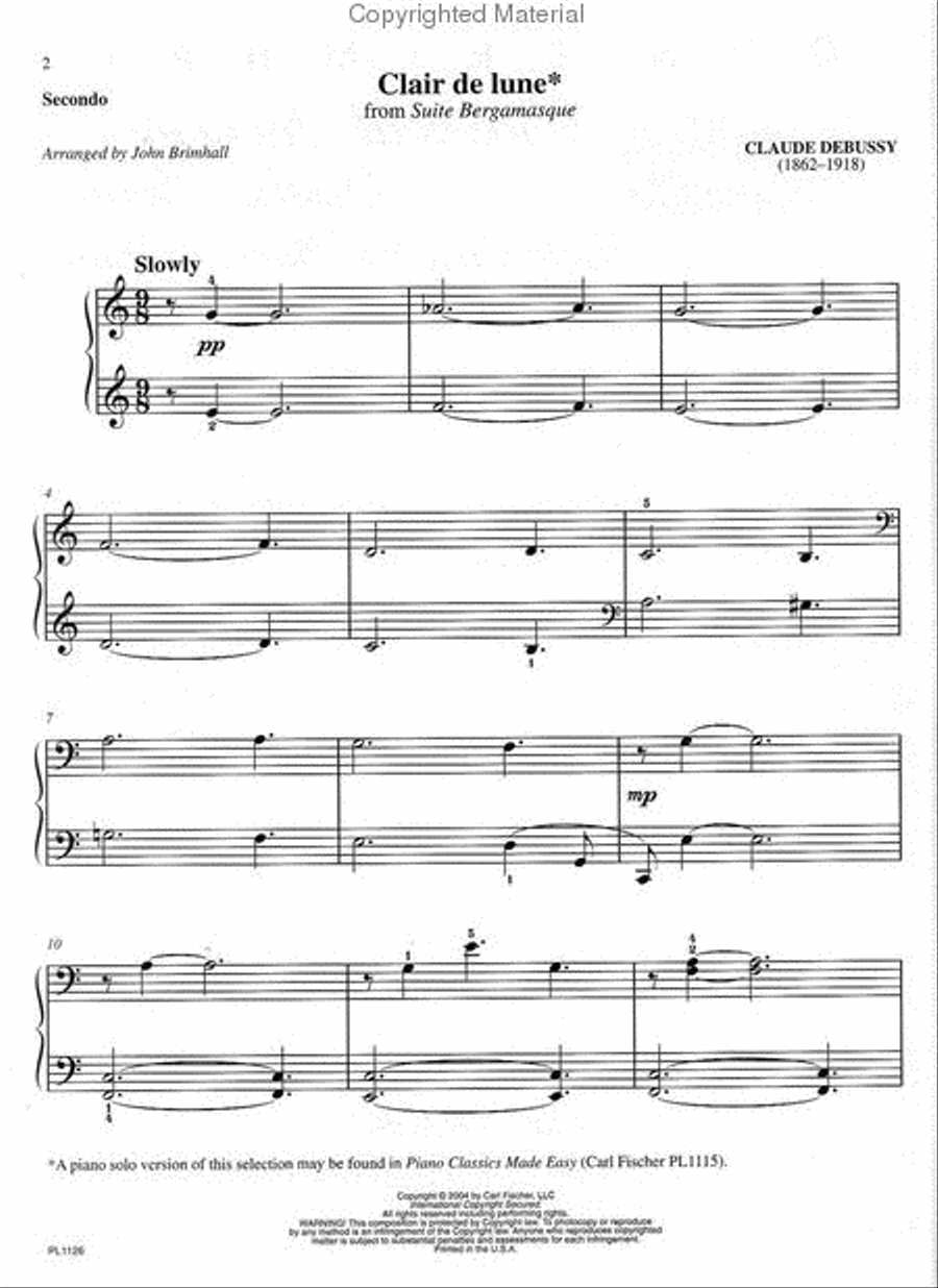 Classical Favorite Duets, Book 2 Piano Duet scores gallery preview page 2
